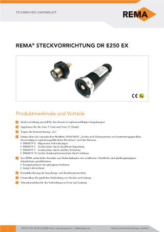 REMA Datenblatt DR-E250-EX