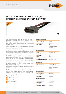 Rema 95039-01 Connecteur DIN 160A contacts Ø35mm² Mâle